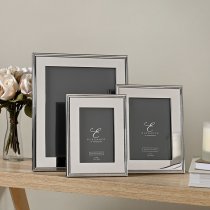 Photoframe |Elegance Silverplated | Premium Rib Edge Frame | 8" x 10" | Gift Boxed
