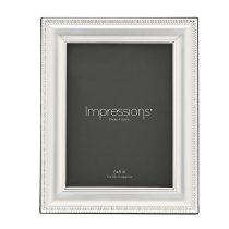 Photoframe | Silver Plated | Raised Patterned Edge | 6″ x 8″