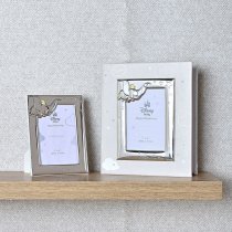 Disney Silver Dumbo Photo Frame | Fine Silver Plate | White Wooden Back | Made in Italy | 4" x 6"
