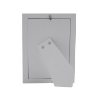 Disney's Minnie Mouse Photoframe | Fine Silver Plate | White Wooden Back | Made in Italy | 4" x 6"