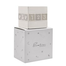 ABC/123 Cube Money Box | Silverplated