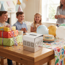 ABC/123 Cube Money Box | Silverplated