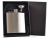  Hip Flask  6oz Steel | Black Lined Gift Box - HPA121-STM