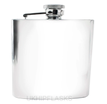 Hip Flask | Shiny Bright Polished Stainless Steel | 6oz