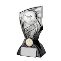 Shard Football Trophy | Silver & Black | 170mm