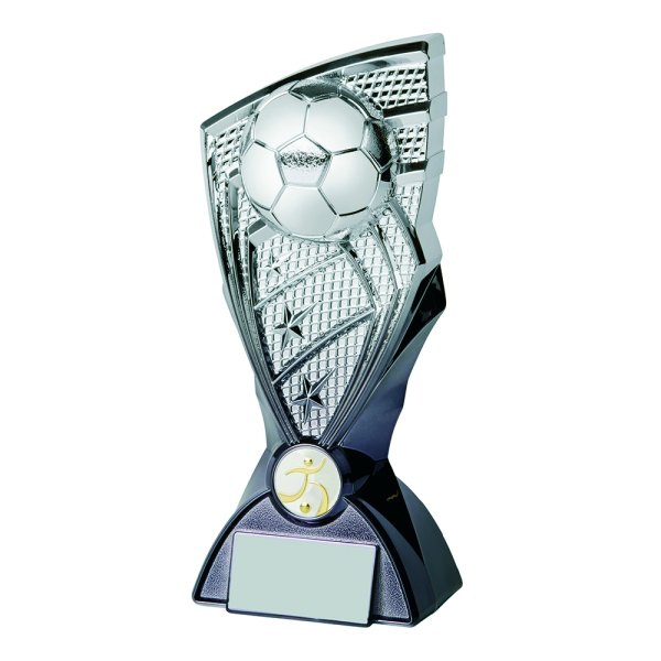 Shard Football Trophy | Silver & Black | 210mm