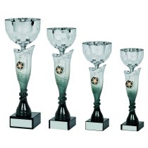 Olympia Trophy Cup | Silver & Black | 330mm