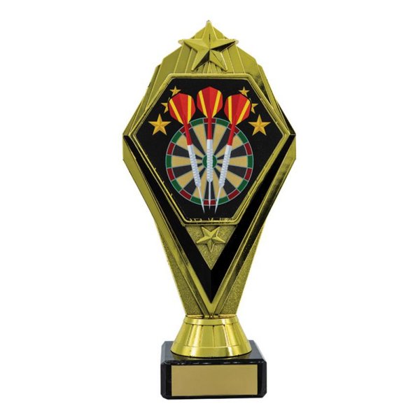 Champion Darts Trophy | Gold & Black | 200mm