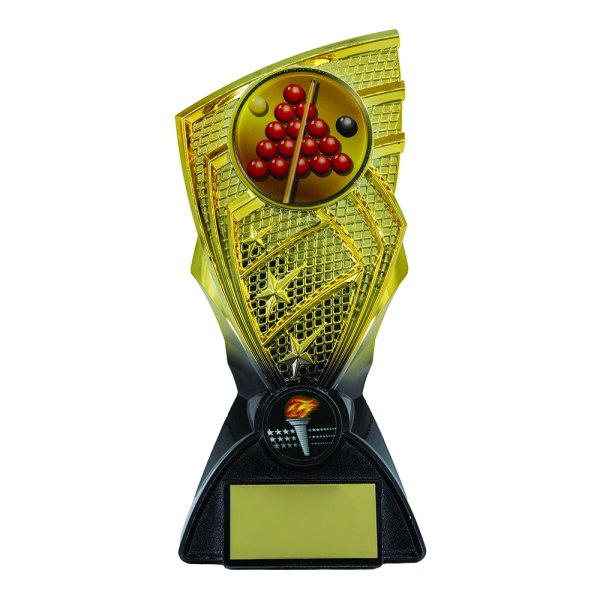 Shard Snooker Trophy | Gold & Black | 190mm
