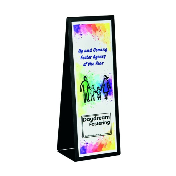 Razor Metal Stand Award | White Front | 350mm