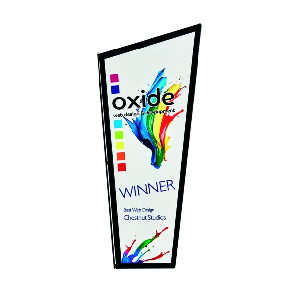 Blade Metal Stand Award | White Front | 350mm