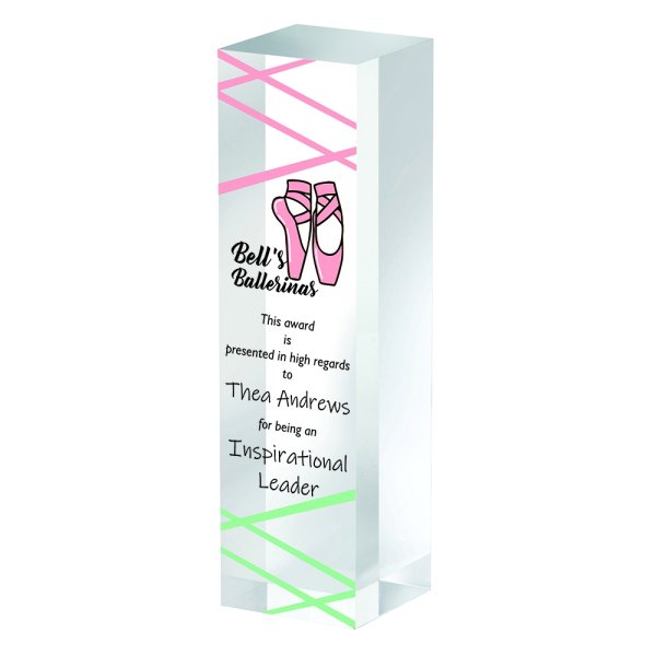 Block Acrylic Trophy | 60mm Thick | 220mm