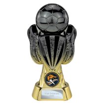 Tournament Football Trophy | Heavyweight | Black & Gold | 170mm