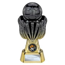 Tournament Football Trophy | Heavyweight | Black & Gold | 190mm