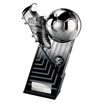 The Marauders Football Trophy | Heavyweight | Black & Silver | 245mm
