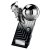 The Marauders Football Trophy | Heavyweight | Black & Silver | 245mm - PA26078D