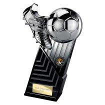 The Marauders Football Trophy | Heavyweight | Black & Silver | 280mm