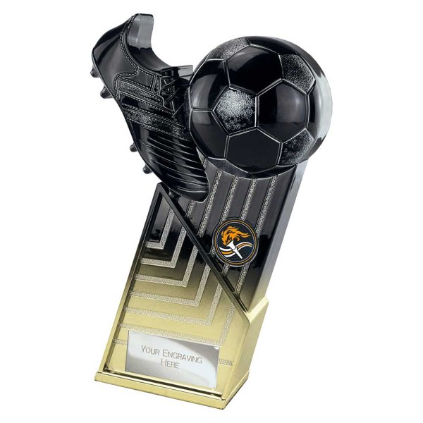 The Marauders Football Trophy | Heavyweight | Black & Gold | 220mm