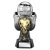 Tournament Football Trophy | Gold Shirt | Heavyweight | Black & Silver | 220mm - PA26088C
