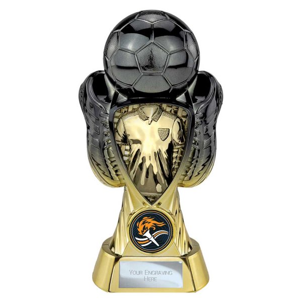 Tournament Football Trophy | Gold Shirt | Heavyweight | Black & Gold | 170mm