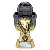 Tournament Football Trophy | Gold Shirt | Heavyweight | Black & Gold | 220mm