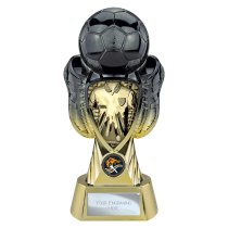 Tournament Football Trophy | Gold Shirt | Heavyweight | Black & Gold | 245mm