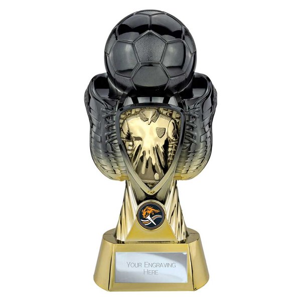 Tournament Football Trophy | Gold Shirt | Heavyweight | Black & Gold | 280mm