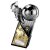 The Marauders Football Trophy | Gold Shirt | Heavyweight | Black & Silver | 220mm - PX26080C
