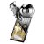 The Marauders Football Trophy | Gold Shirt | Heavyweight | Black & Silver | 245mm - PX26080D