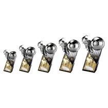 The Marauders Football Trophy | Gold Shirt | Heavyweight | Black & Silver | 280mm