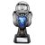 Tournament Football Trophy | Blue Shirt | Heavyweight | Black & Silver | 280mm - PA26090E