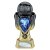 Tournament Football Trophy | Blue Shirt | Heavyweight | Black & Gold | 245mm - PX26090D