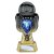 Tournament Football Trophy | Blue Shirt | Heavyweight | Black & Gold | 280mm - PX26090E