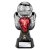 Tournament Football Trophy | Red Shirt | Heavyweight | Black & Silver | 190mm - PA26091B