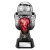 Tournament Football Trophy | Red Shirt | Heavyweight | Black & Silver | 245mm - PA26091D
