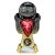 Tournament Football Trophy | Red Shirt | Heavyweight | Black & Gold | 170mm - PX26091A