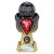 Tournament Football Trophy | Red Shirt | Heavyweight | Black & Gold | 190mm - PX26091B