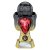 Tournament Football Trophy | Red Shirt | Heavyweight | Black & Gold | 220mm - PX26091C
