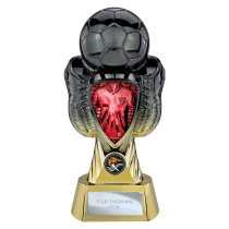 Tournament Football Trophy | Red Shirt | Heavyweight | Black & Gold | 280mm