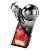 The Marauders Football Trophy | Red Shirt | Heavyweight | Black & Silver | 220mm - PX26083C