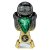 Tournament Football Trophy | Green Shirt | Heavyweight | Black & Gold | 170mm - PX26092A