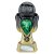 Tournament Football Trophy | Green Shirt | Heavyweight | Black & Gold | 245mm - PX26092D