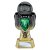 Tournament Football Trophy | Green Shirt | Heavyweight | Black & Gold | 280mm - PX26092E