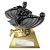 Power Strike Football Trophy | Heavyweight | Black & Gold | 180mm - PA26097A