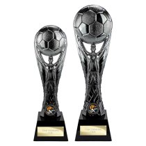The Winning Goal Football Trophy | Black & Silver | 260mm