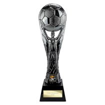 The Winning Goal Football Trophy | Black & Silver | 290mm