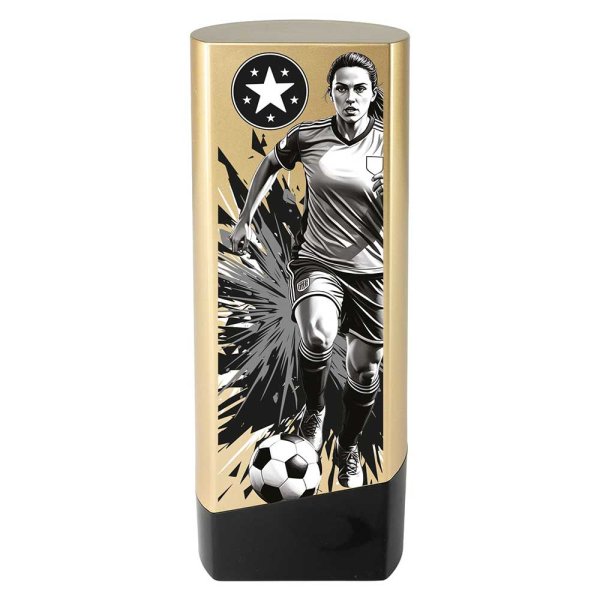 Prime Heavyweight Football Trophy | Female | Gold | 190mm
