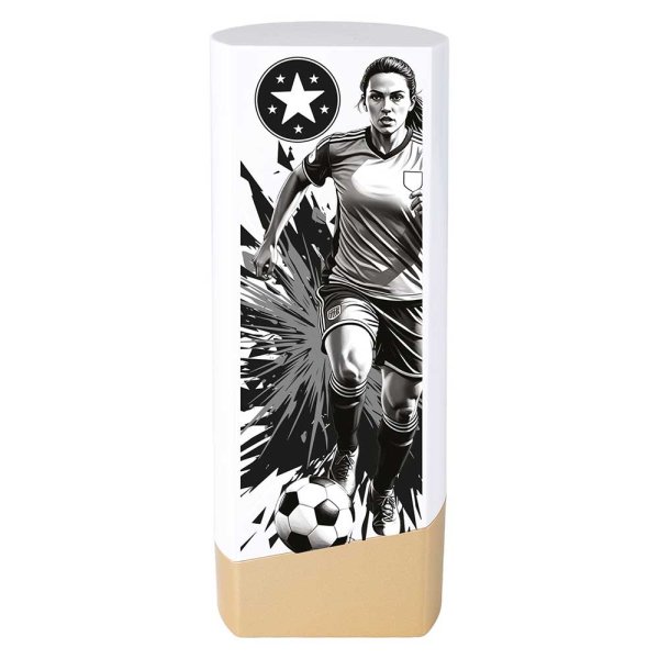 Prime Heavyweight Football Trophy | Female | White | 190mm