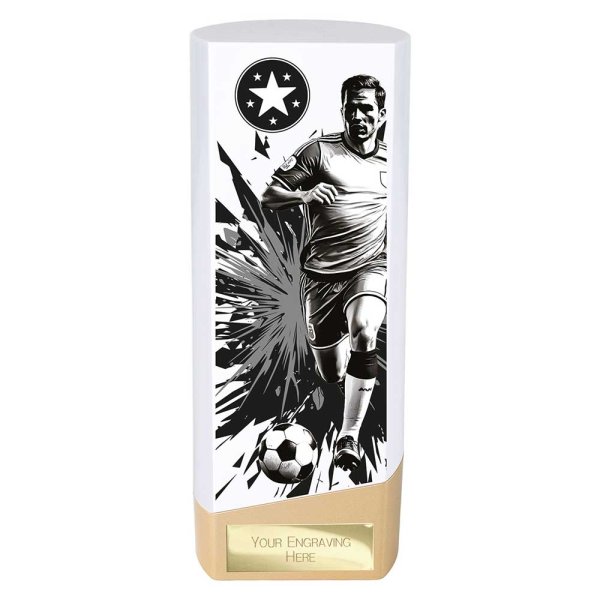 Prime Heavyweight Football Trophy | Male | White | 190mm