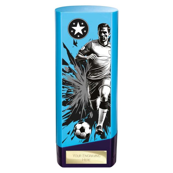 Prime Heavyweight Football Trophy | Male | Blue | 190mm